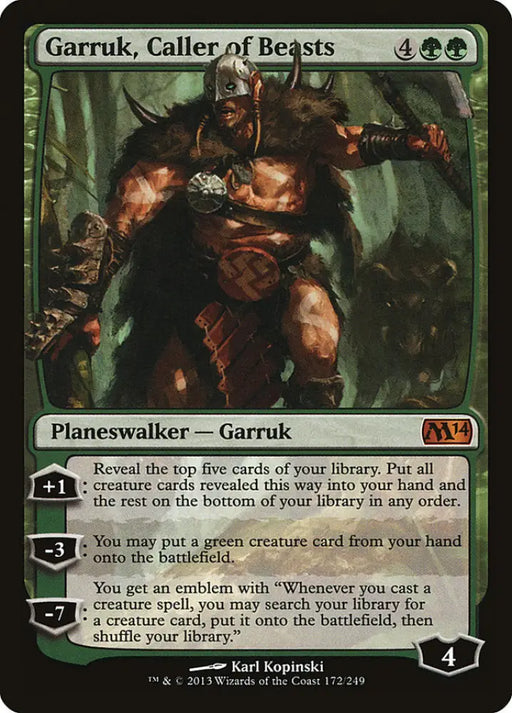 Garruk Caller of Beasts [Magic 2014] - MTG Single