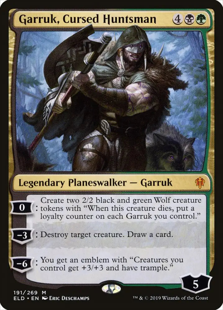 Garruk Cursed Huntsman [Throne of Eldraine] - MTG Single