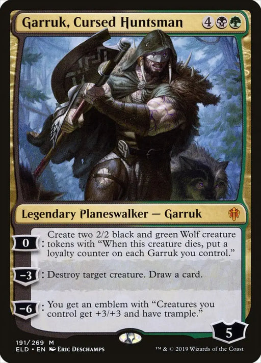 Garruk Cursed Huntsman [Throne of Eldraine] - MTG Single