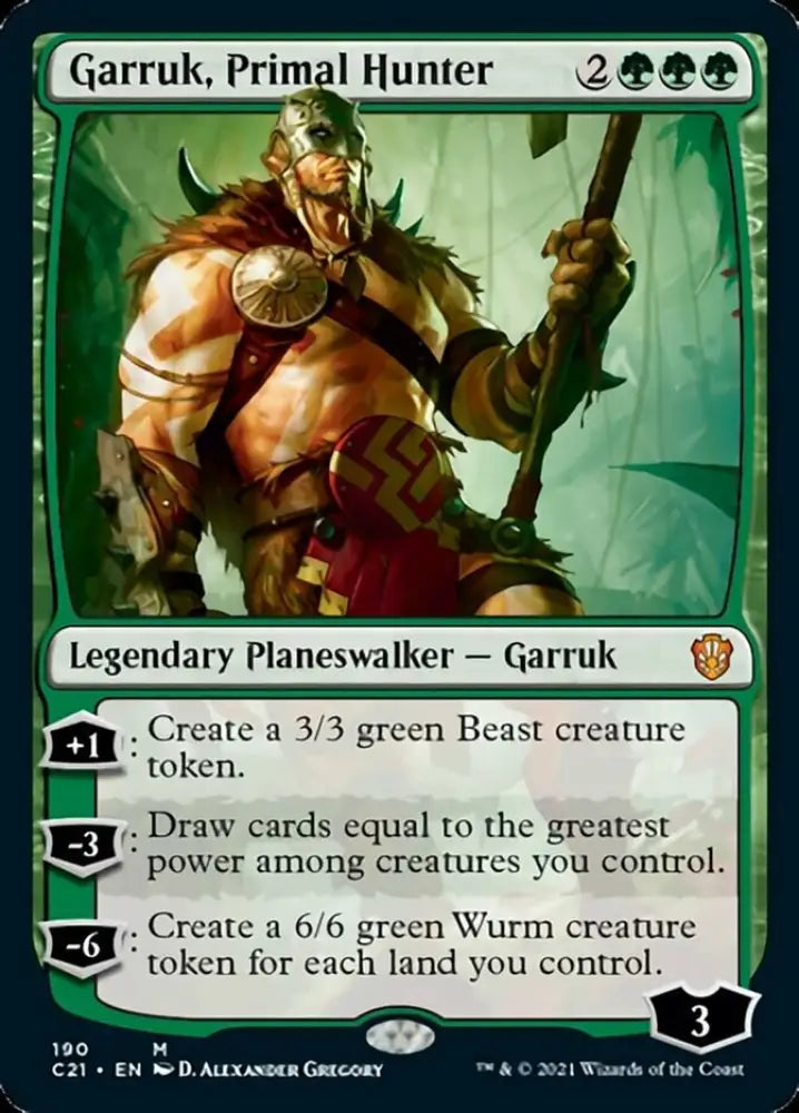 Garruk Primal Hunter [Commander 2021] - MTG Single