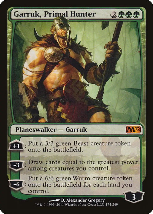 Garruk Primal Hunter [Magic 2012] - MTG Single