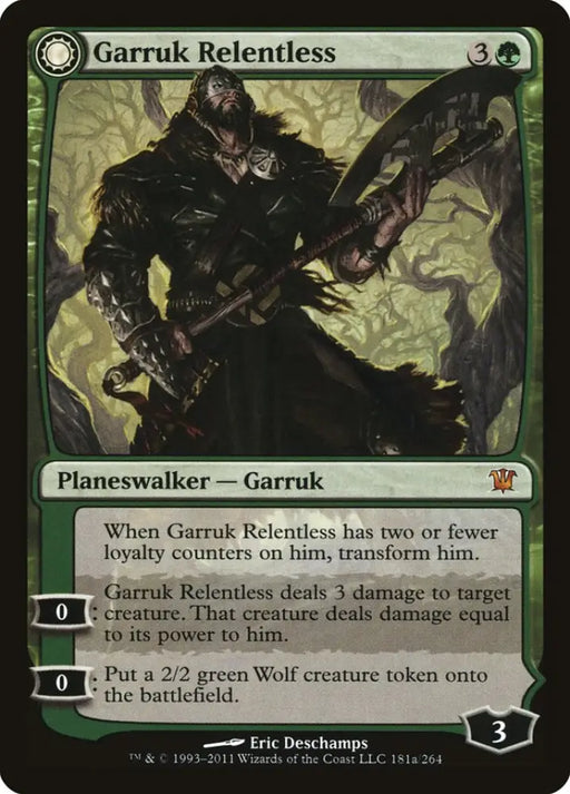 Garruk Relentless // Garruk the Veil-Cursed [Innistrad] - MTG Single