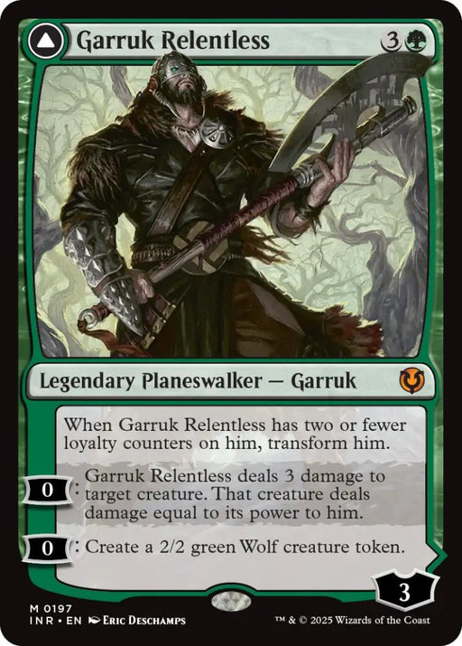Garruk Relentless // Garruk the Veil-Cursed [Innistrad Remastered] - MTG Single