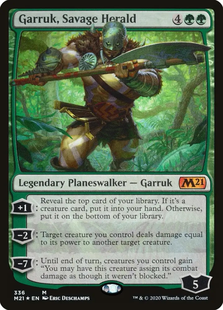 Garruk Savage Herald [Core Set 2021] - MTG Single