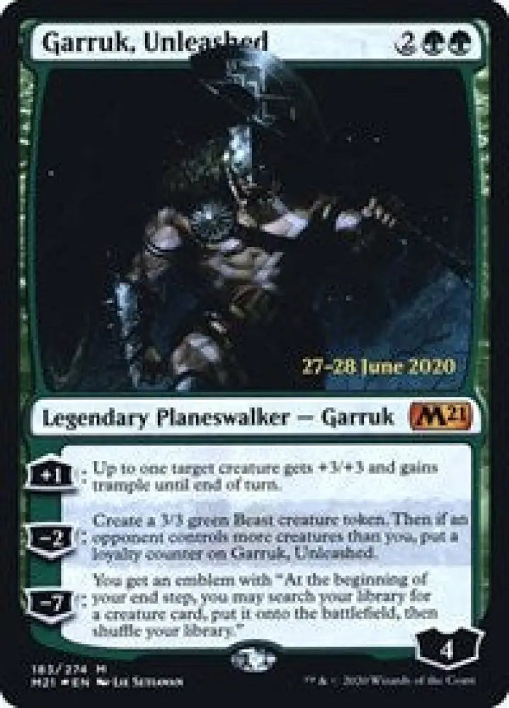 Garruk, Unleashed (183) [Prerelease Cards]