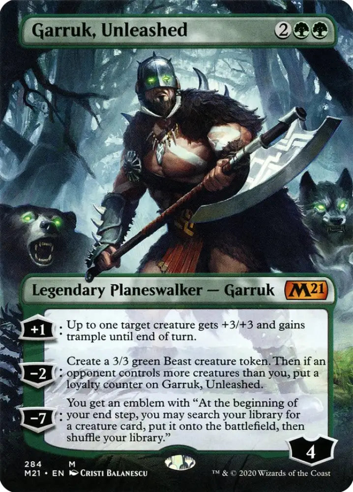 Garruk Unleashed (Borderless) [Core Set 2021] - MTG Single