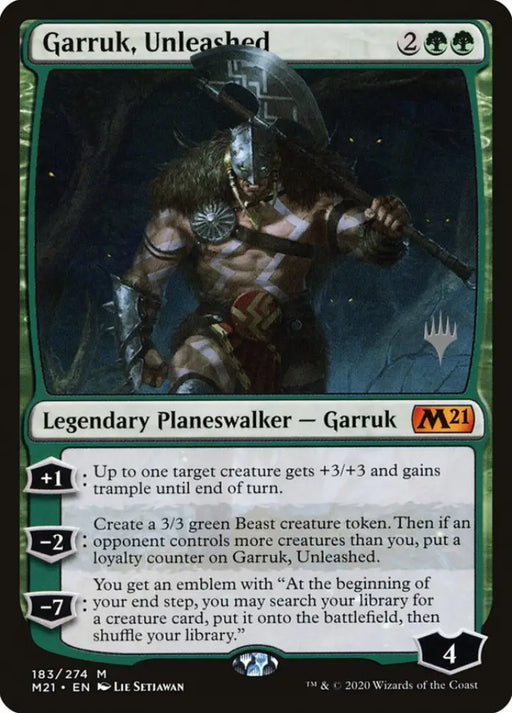 Garruk Unleashed (Promo Pack) [Core Set 2021 Promos] - MTG Single