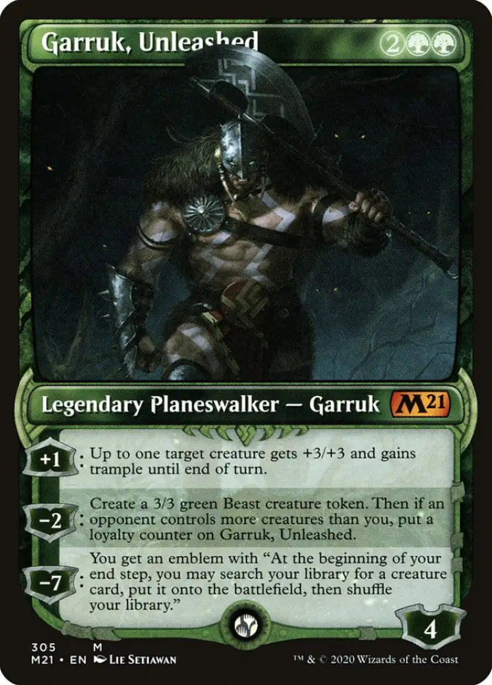 Garruk Unleashed (Showcase) [Core Set 2021] - MTG Single