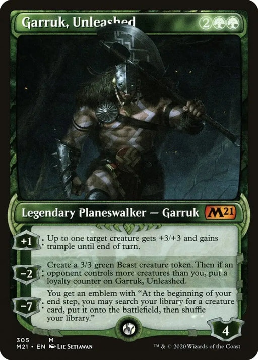 Garruk Unleashed (Showcase) [Core Set 2021] - MTG Single