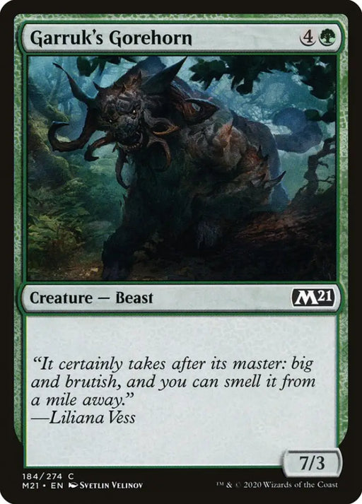 Garruk’s Gorehorn [Core Set 2021] - MTG Single