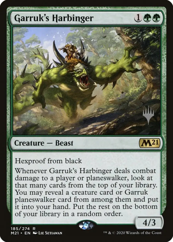 Garruk’s Harbinger (Promo Pack) [Core Set 2021 Promos] - MTG Single