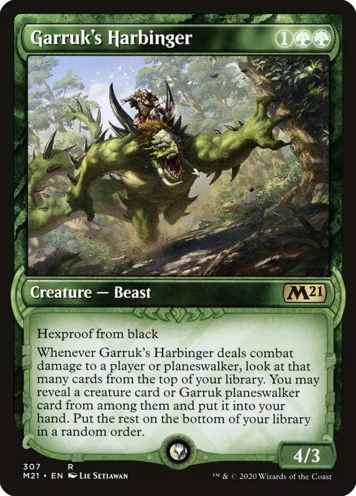 Garruk’s Harbinger (Showcase) [Core Set 2021] - MTG Single