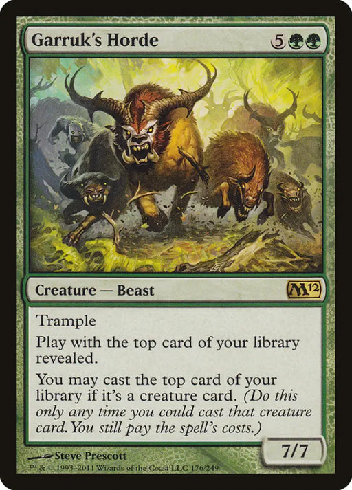 Garruk’s Horde [Magic 2012] - MTG Single