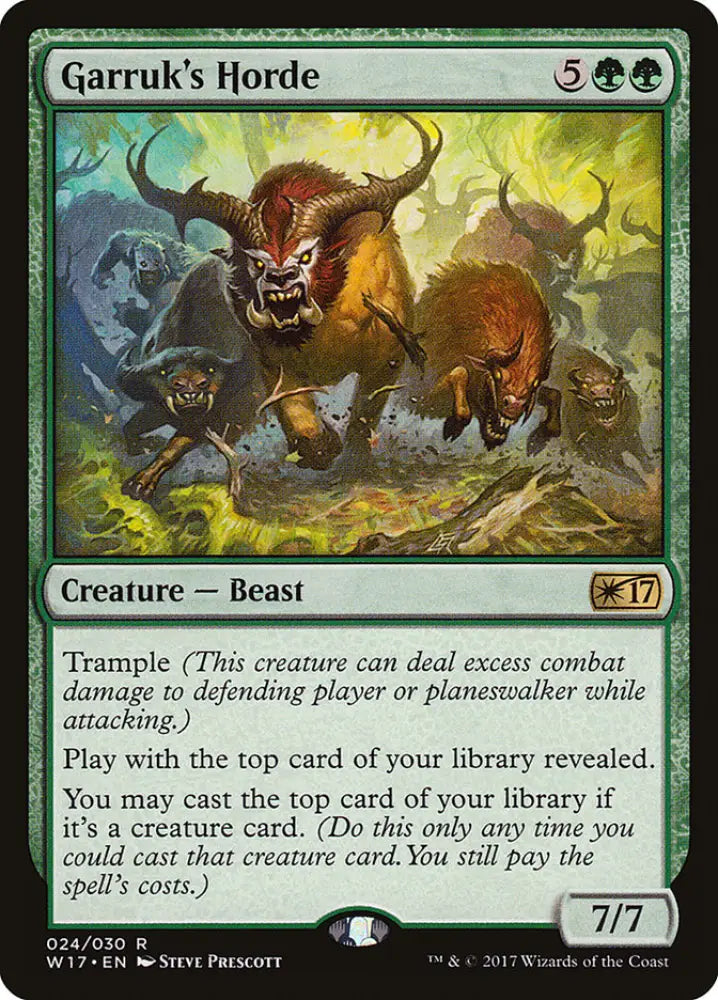 Garruk’s Horde [Welcome Deck 2017] - MTG Single
