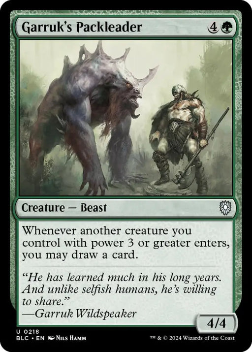 Garruk’s Packleader [Bloomburrow Commander] - MTG Single