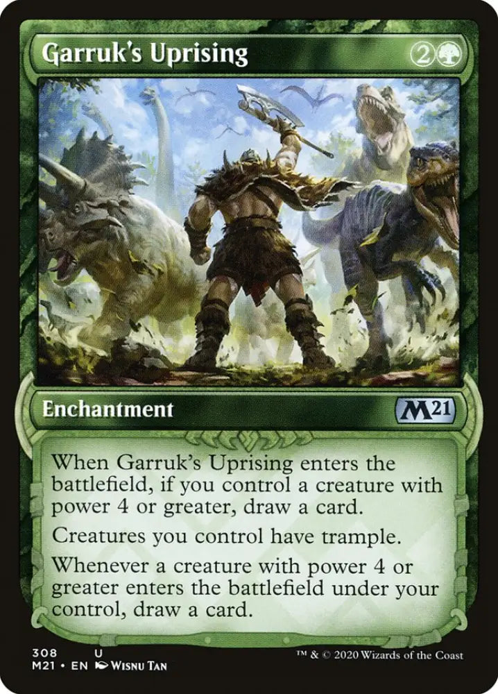 Garruk’s Uprising (Showcase) [Core Set 2021] - MTG Single