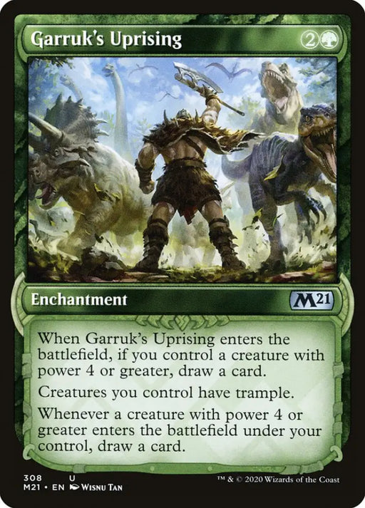 Garruk’s Uprising (Showcase) [Core Set 2021] - MTG Single
