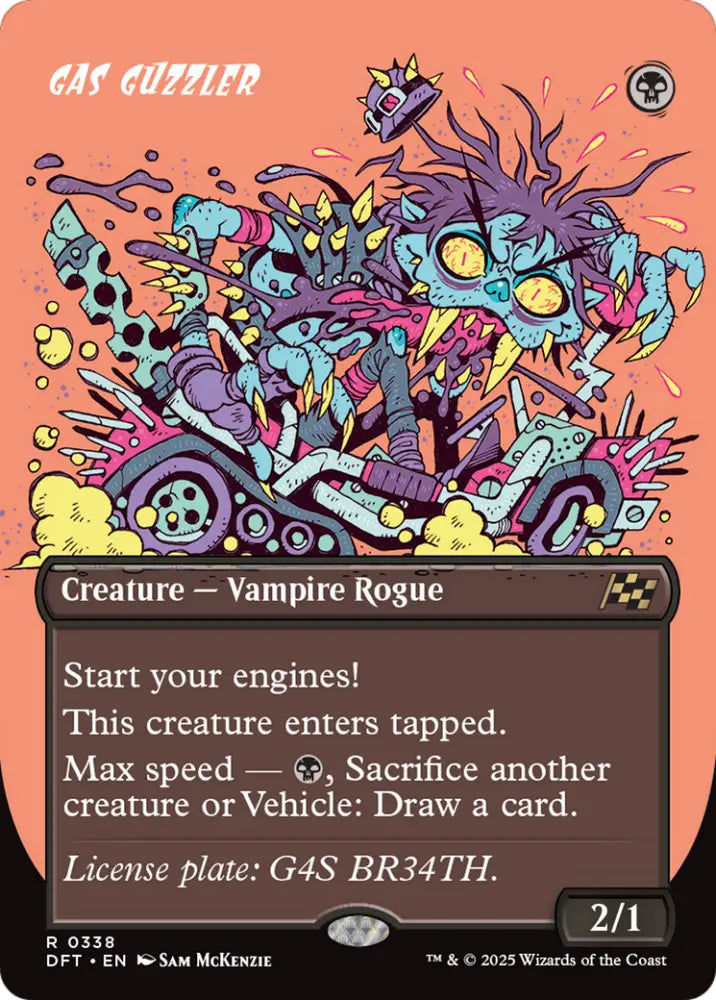 Gas Guzzler (Borderless) [Aetherdrift] - MTG Single