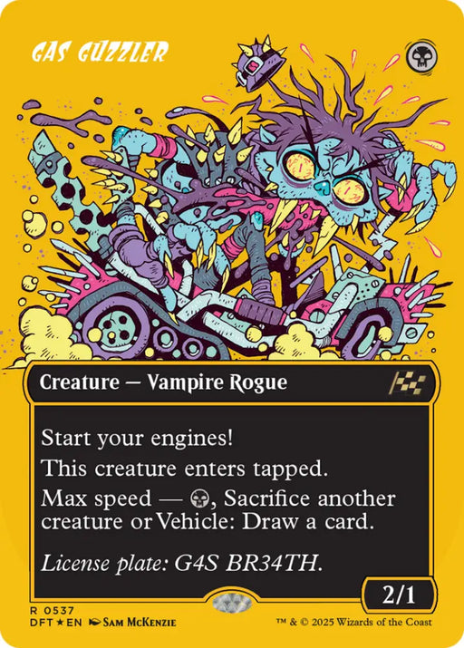 Gas Guzzler (Borderless) (First-Place Foil) [Aetherdrift] - MTG Single