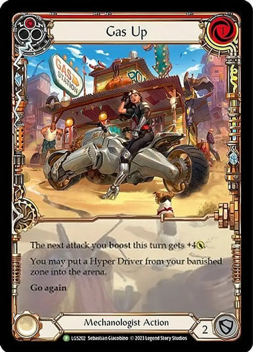 Gas Up (Red) [LGS202] (Promo) Rainbow Foil - Flesh And Blood Single