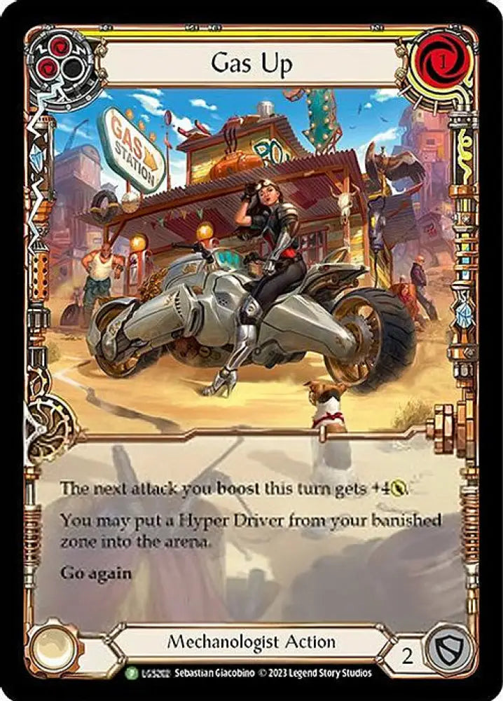 Gas Up (Yellow) [LGS203] (Promo) Rainbow Foil - Flesh And Blood Single
