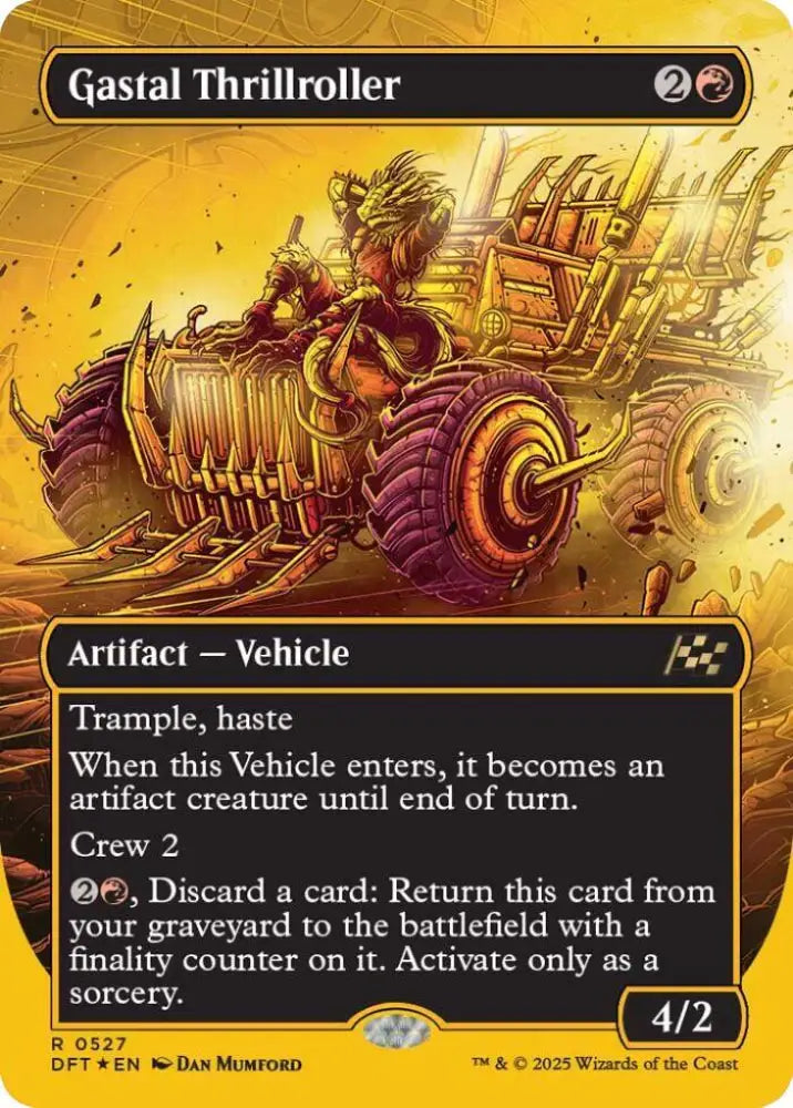 Gastal Thrillroller (Borderless) (First-Place Foil) (527) [Aetherdrift]