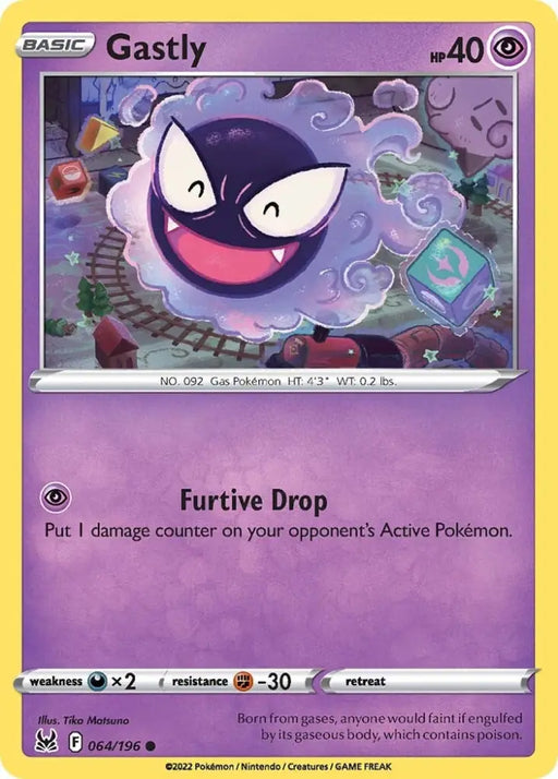 Gastly (064/196) [Sword & Shield: Lost Origin] - Pokemon Single