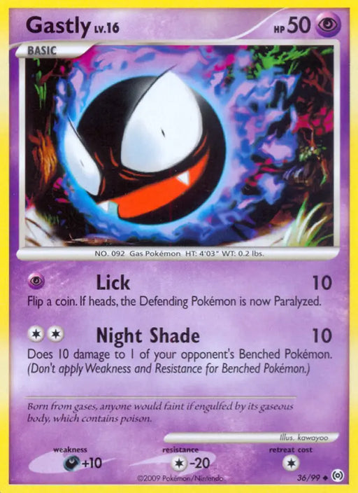 Gastly (36/99) [Platinum: Arceus] - Pokemon Single