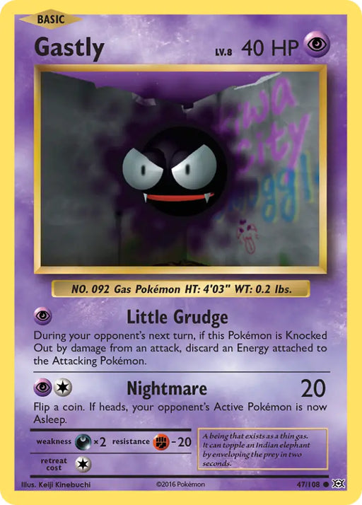 Gastly (47/108) [XY: Evolutions] - Pokemon Single