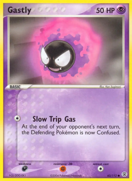 Gastly (63/112) [EX: FireRed & LeafGreen] - Pokemon Single