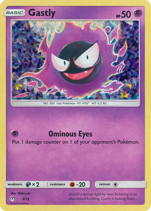 Gastly (7/12) [McDonald’s Promos: 2019 Collection] - Pokemon Single