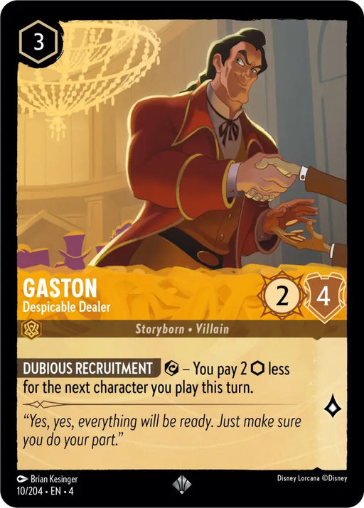 Gaston - Despicable Dealer (10/204) [Ursula’s Return] - Lorcana Single