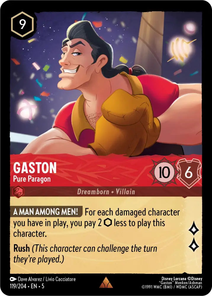 Gaston - Pure Paragon (119/204) [Shimmering Skies] - Lorcana Single