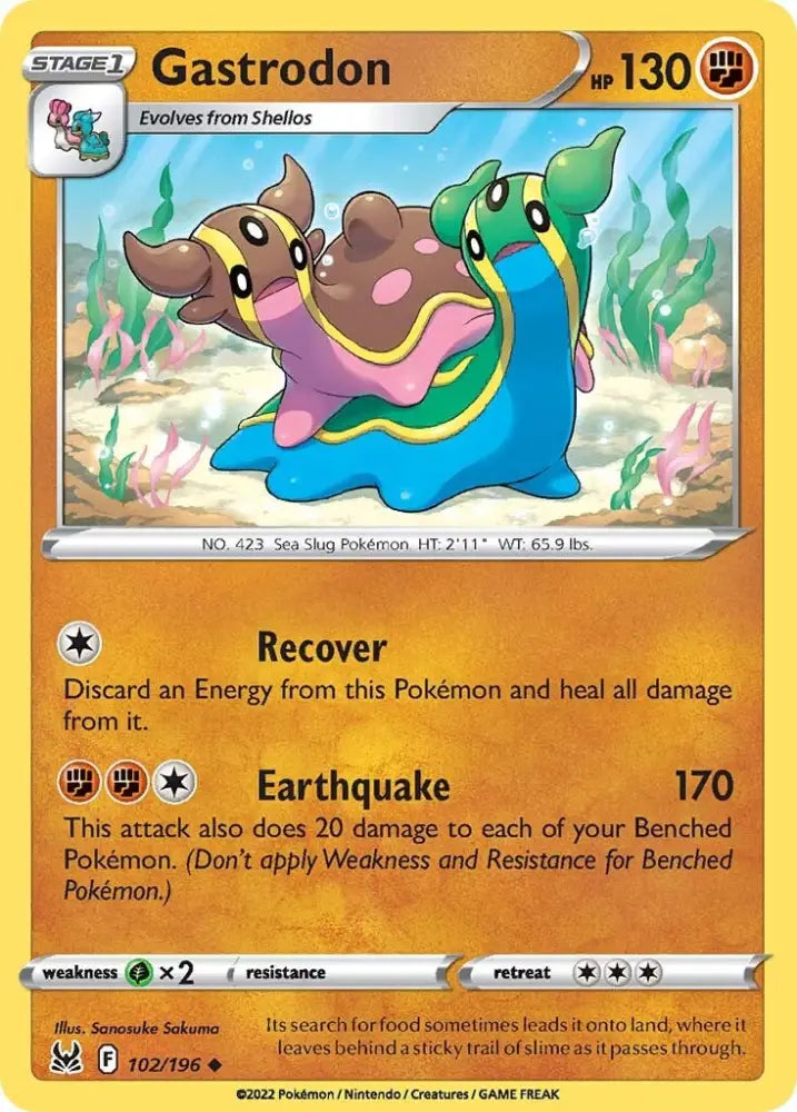Gastrodon (102/196) [Sword & Shield: Lost Origin] - Pokemon Single