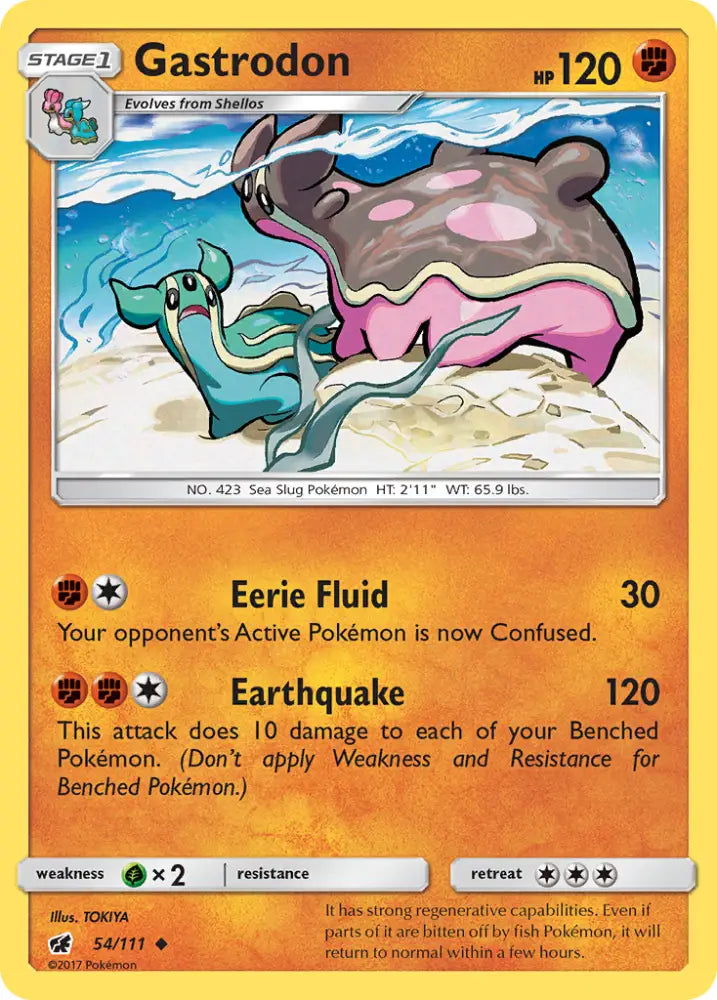 Gastrodon (54/111) [Sun & Moon: Crimson Invasion] - Pokemon Single