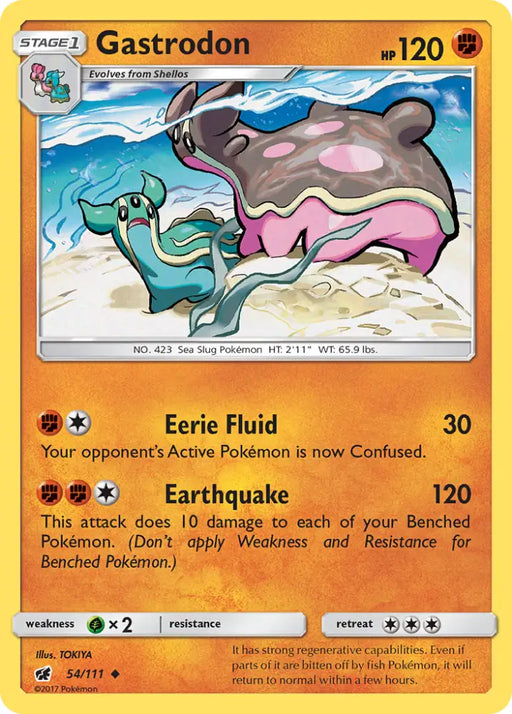 Gastrodon (54/111) [Sun & Moon: Crimson Invasion] - Pokemon Single