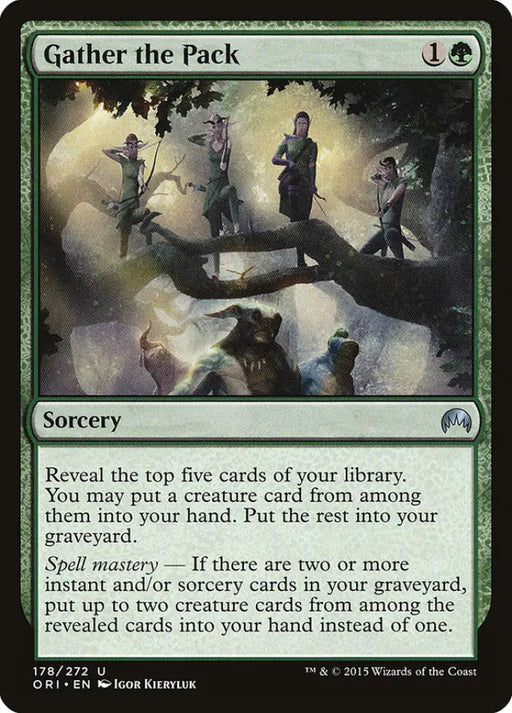 Gather the Pack [Magic Origins] - MTG Single
