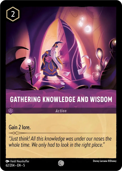 Gathering Knowledge and Wisdom (62/204) [Shimmering Skies] - Lorcana Single