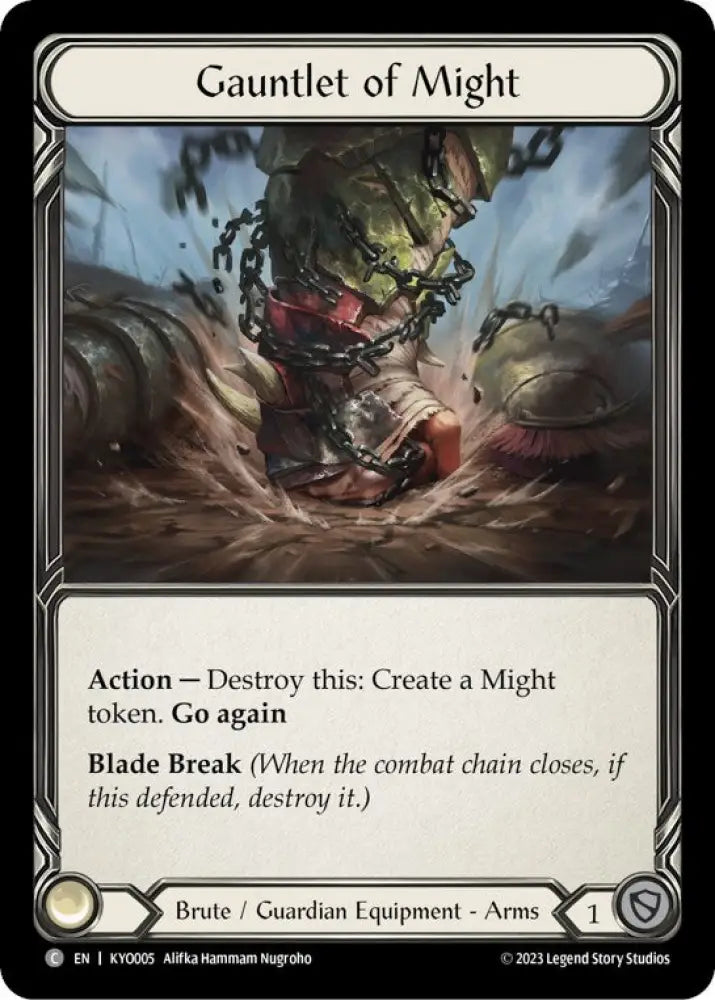 Gauntlet of Might [Heavy Hitters] (Kayo Blitz Deck) - Flesh And Blood Single