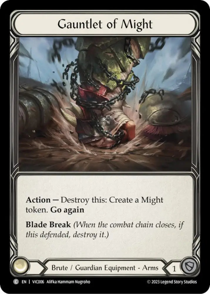 Gauntlet of Might [Heavy Hitters] (Victor Blitz Deck) - Flesh And Blood Single