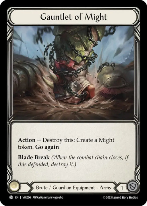 Gauntlet of Might [Heavy Hitters] (Victor Blitz Deck) - Flesh And Blood Single