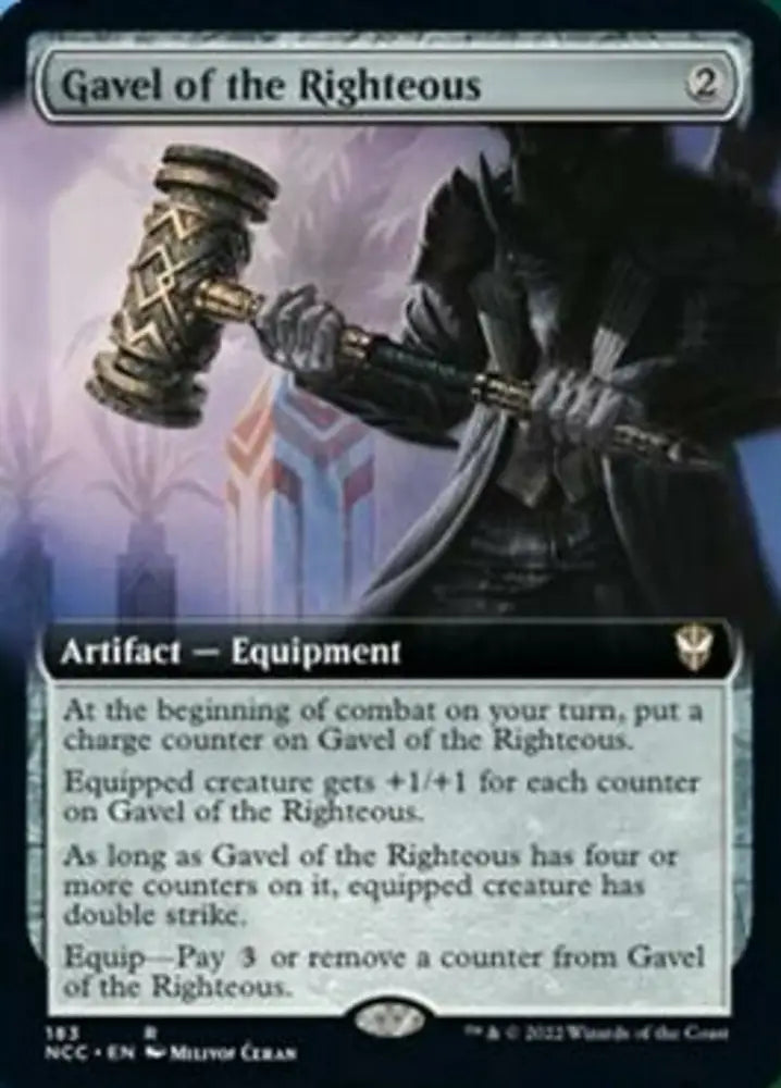 Gavel of the Righteous (Extended Art) [Streets of New Capenna Commander] - MTG Single