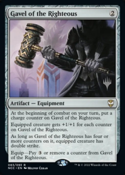 Gavel of the Righteous (Promo Pack) [Streets of New Capenna Commander Promos] - MTG Single