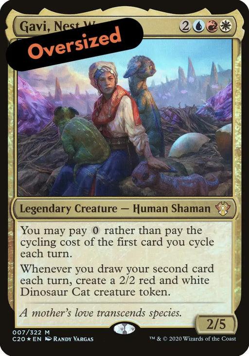 Gavi Nest Warden (Oversized) [Commander 2020 Oversized] - MTG Single