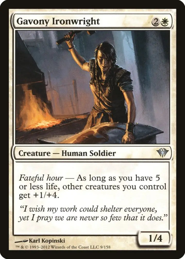 Gavony Ironwright [Dark Ascension] - MTG Single