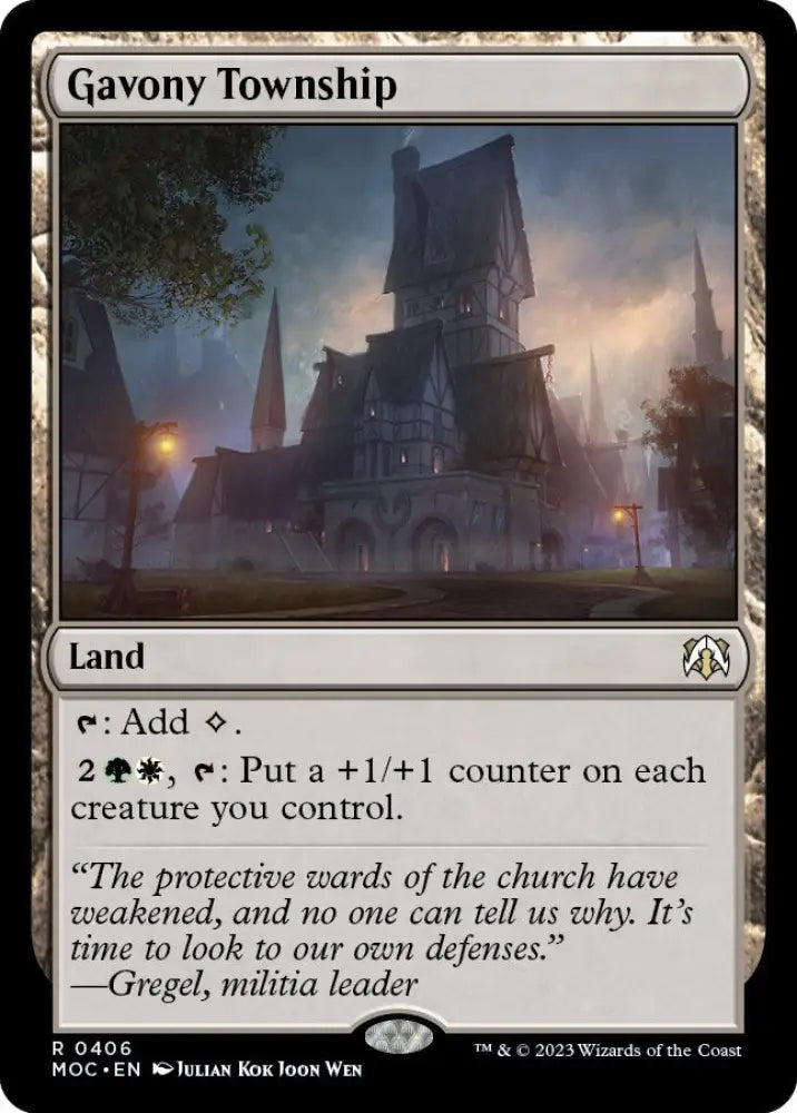 Gavony Township [March of the Machine Commander] - MTG Single