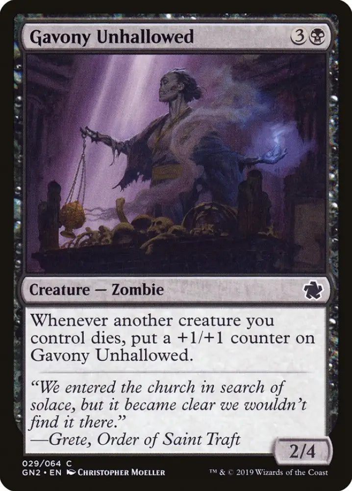 Gavony Unhallowed [Game Night 2019] - MTG Single
