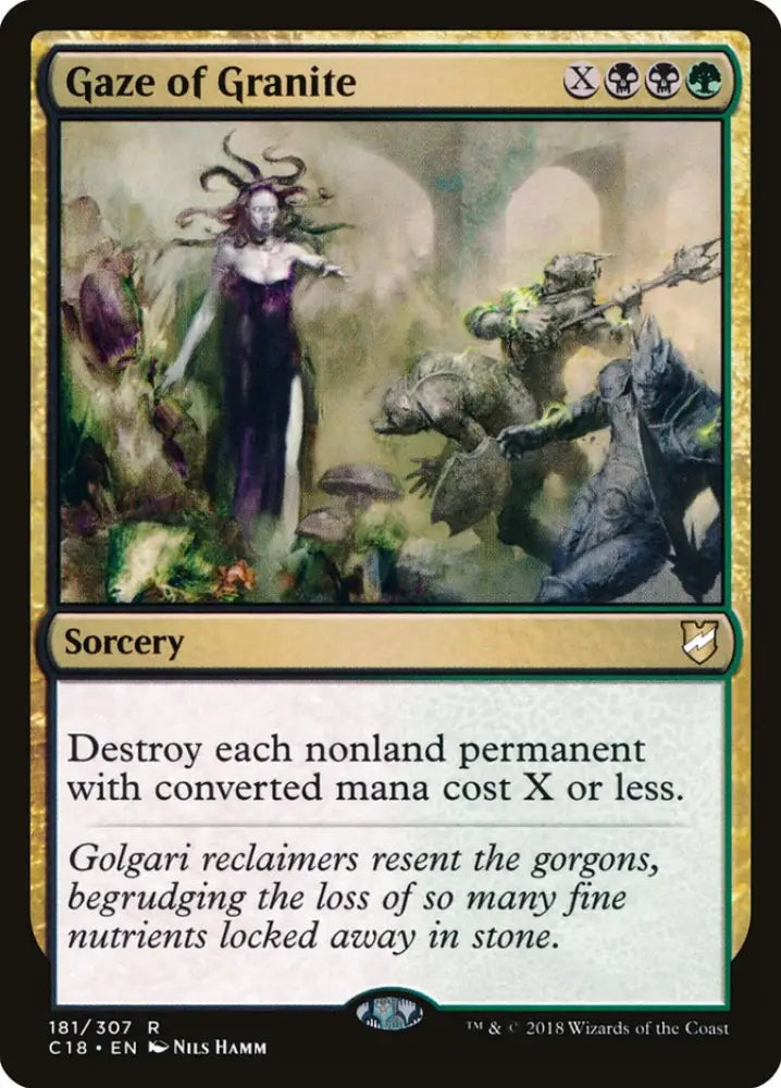 Gaze of Granite [Commander 2018] - MTG Single