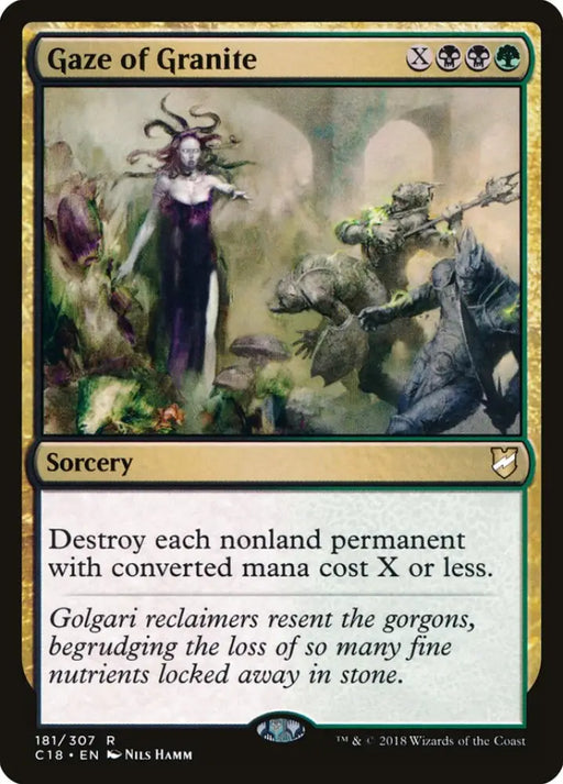 Gaze of Granite [Commander 2018] - MTG Single