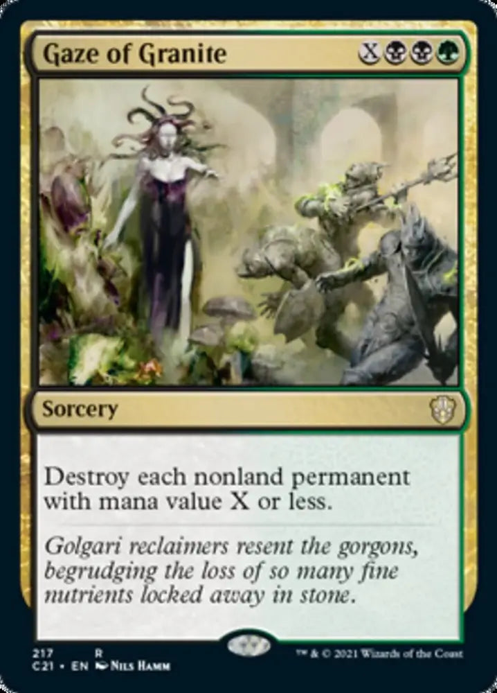 Gaze of Granite [Commander 2021] - MTG Single